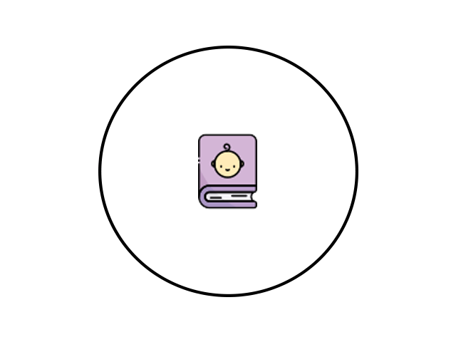 Icon of a baby book