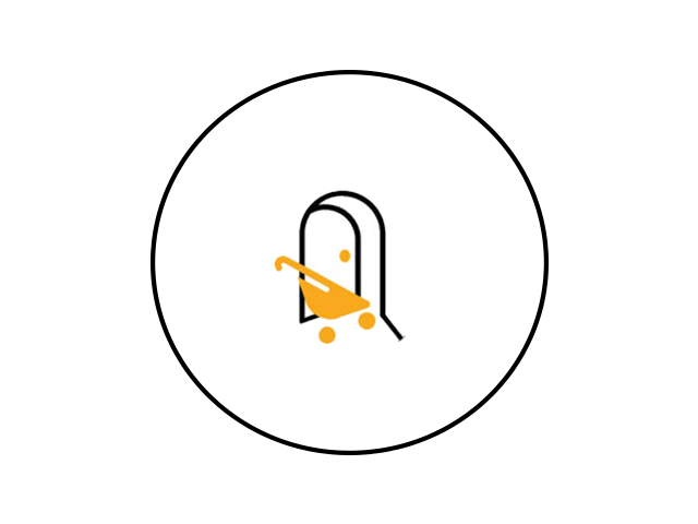 Icon of parents entering a house