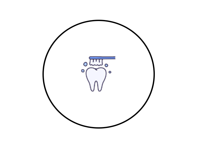 An icon of a tooth and a toothbrush